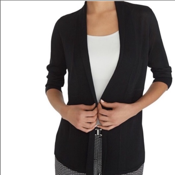 white house black market long cardigan